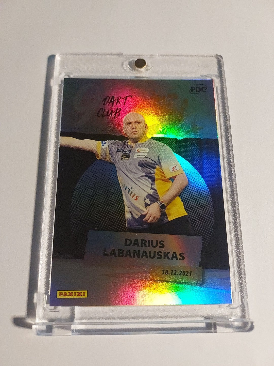 Panini PDC World Championship 2026 Darius Labanauskas 9 Dart Club Refractor Rare – Bild 2