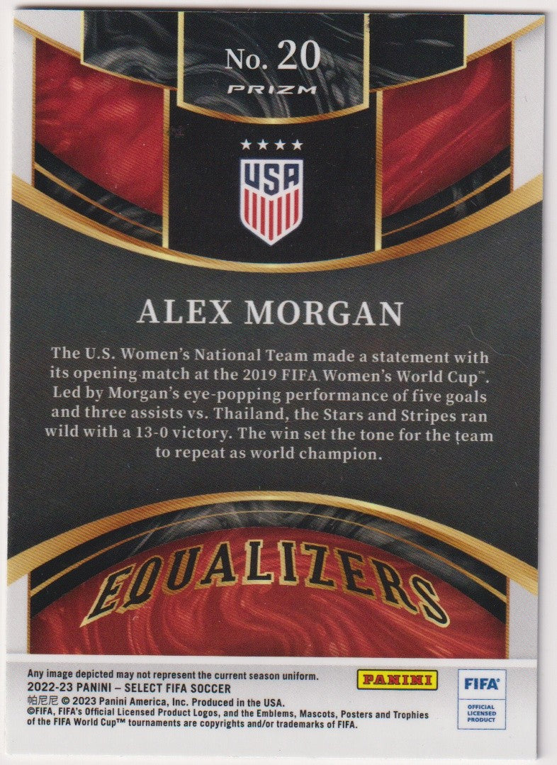 Panini Select 2022-23 Alex Morgan United States Women's National Team Parallel – Bild 2