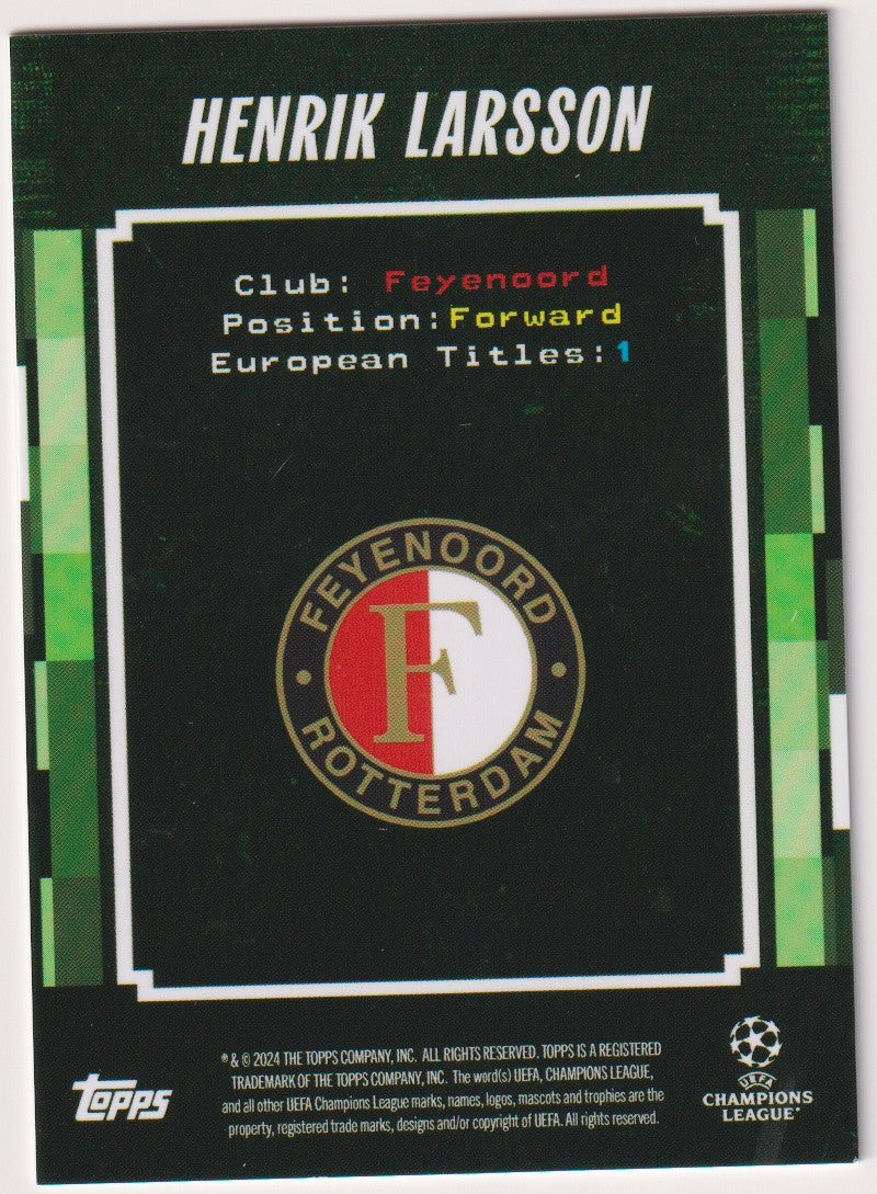 Topps Decades 2023-24 Henrik Larsson Feyenoord Rotterdam Parallel 57/99 – Bild 2