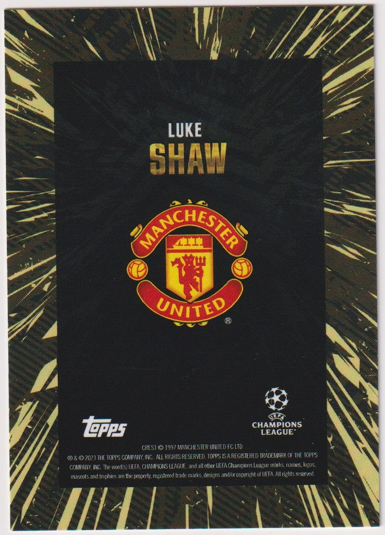 Topps X WHIP 2022-23 Luke Shaw Manchester United Parallel Rare – Bild 2