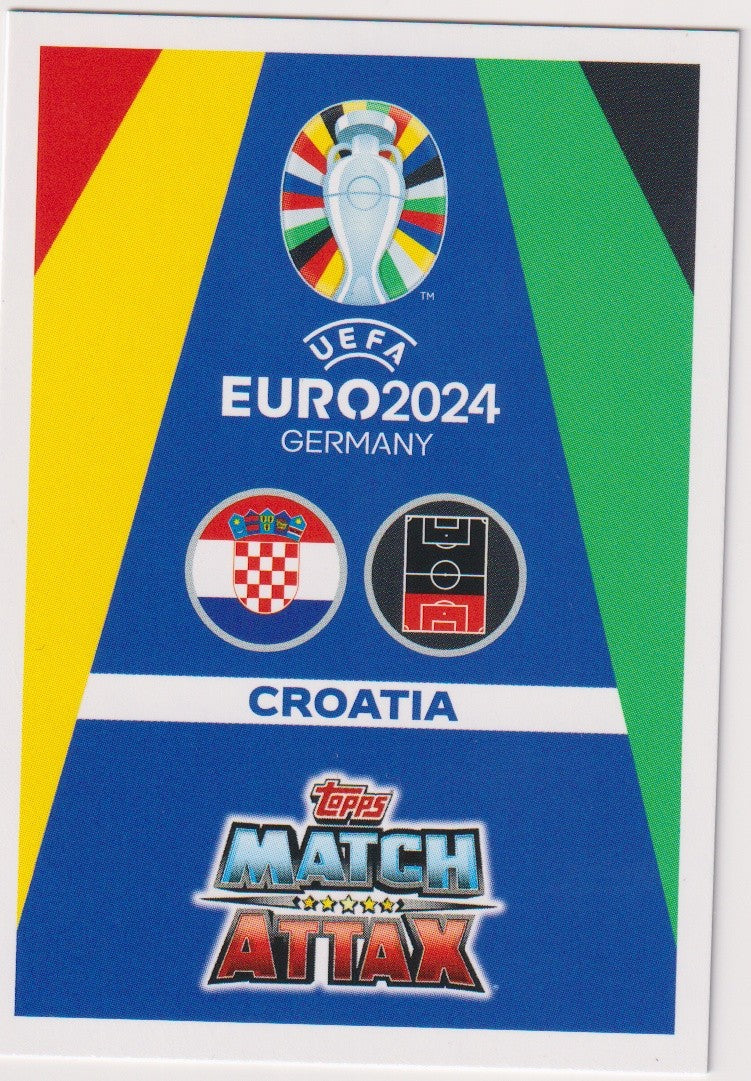 Topps Match Attax 2023-24 Borna Barišić Croatia Parallel Rare – Bild 2