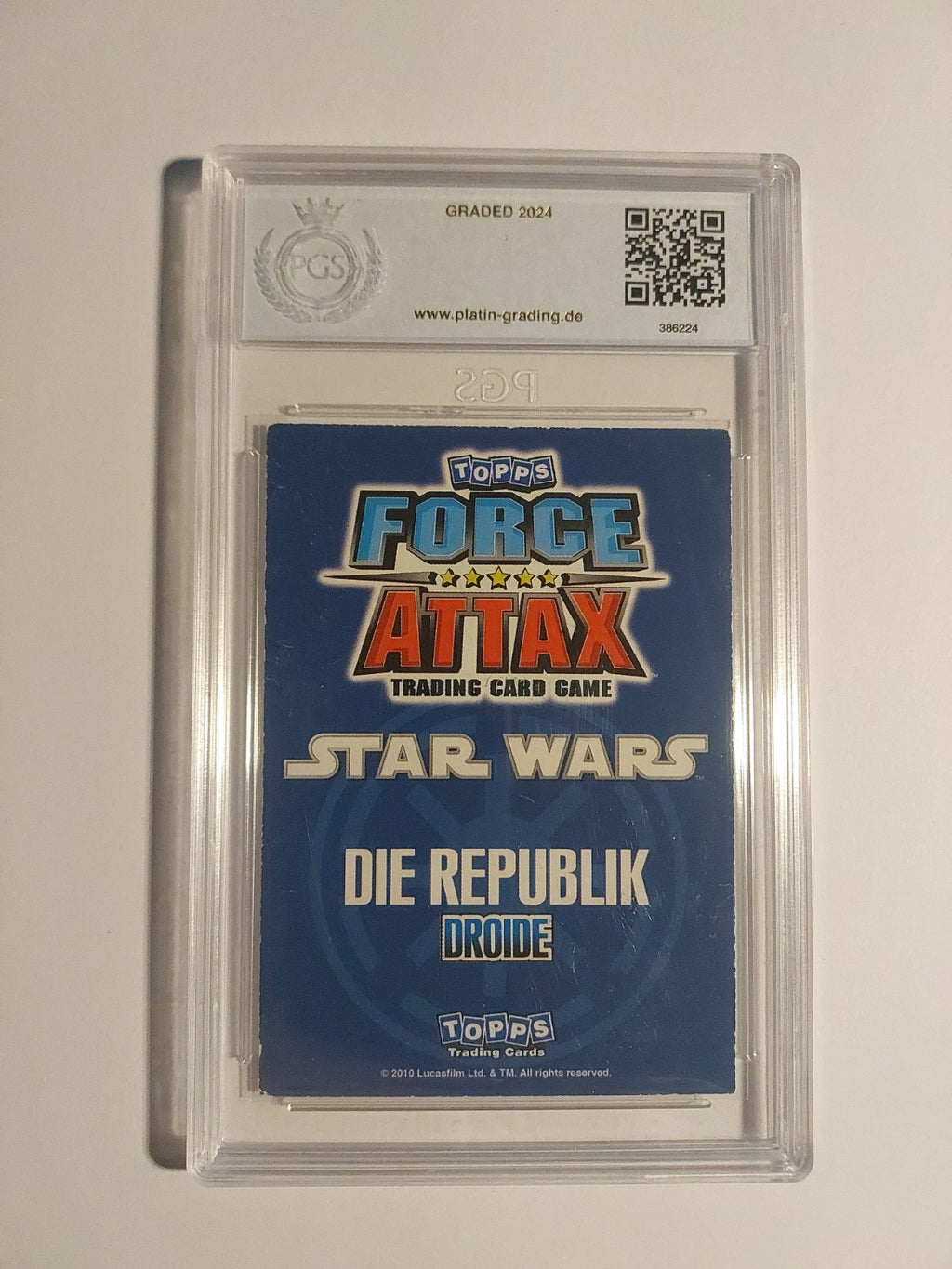 Topps Star Wars 2010 R2-D2 Droide Republik PGS 6 = PSA Rare Vintage – Bild 2