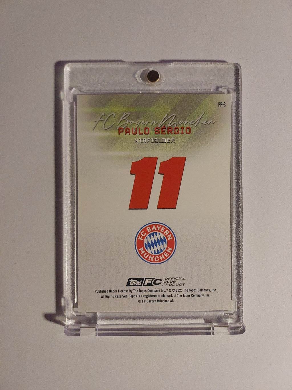 Topps Bayern München Team Set 2025-26 Paulo Sergio Parallel 16/25 Refractor Rare – Bild 2