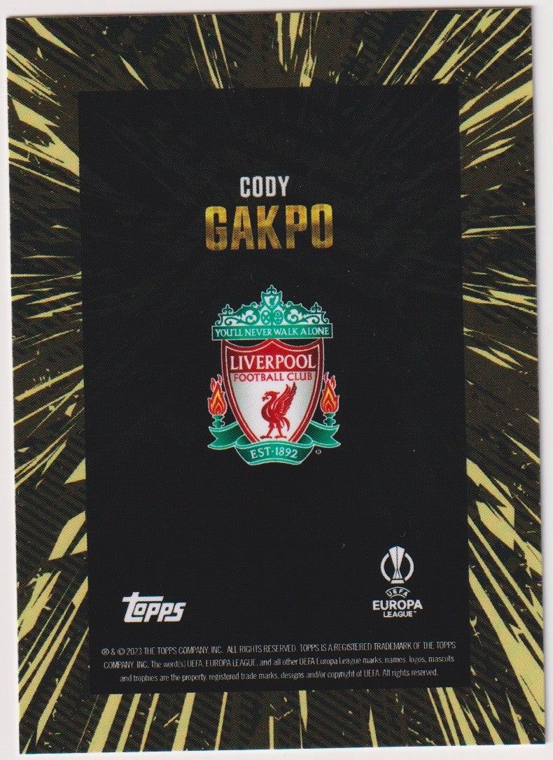 Topps X Whip Cody Gakpo Liverpool FC Parallel Rare – Bild 2