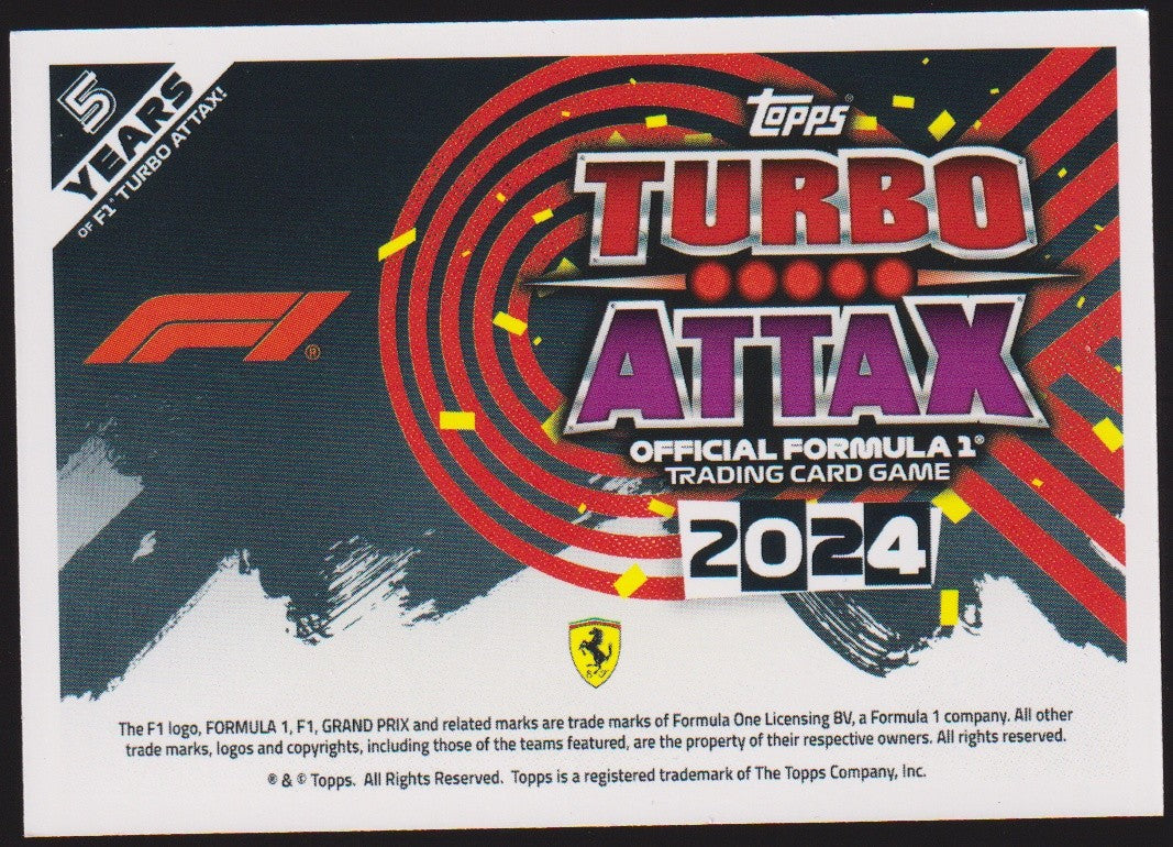Topps Turbo Attax 2024 Ferrari Parallel Rare Nr. 28 – Bild 2