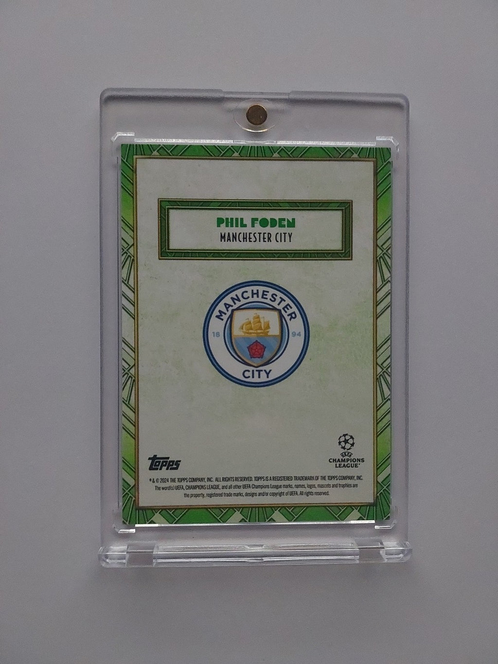Topps Deco Set 2024/25 Phil Foden Manchester City Nummeriert 17/99 Parallel – Bild 2