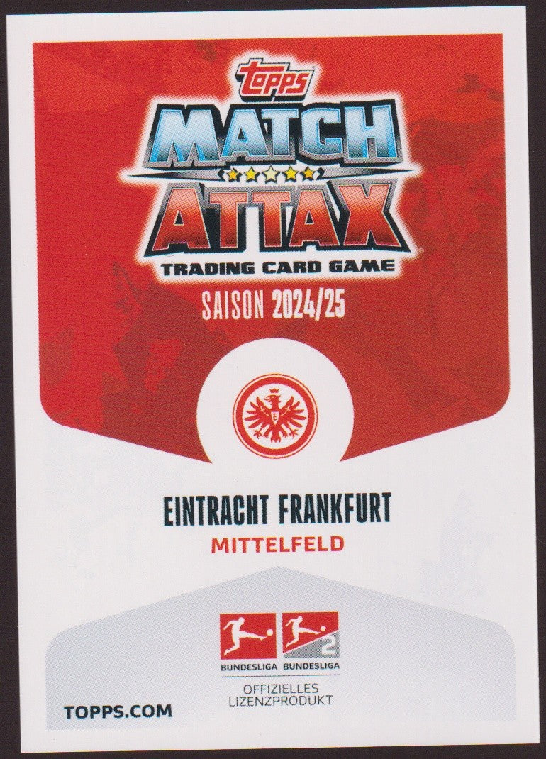 Topps 2024-25 Mario Götze Eintracht Frankfurt Saison 2024/25 Mittelfeld Parallel – Bild 2