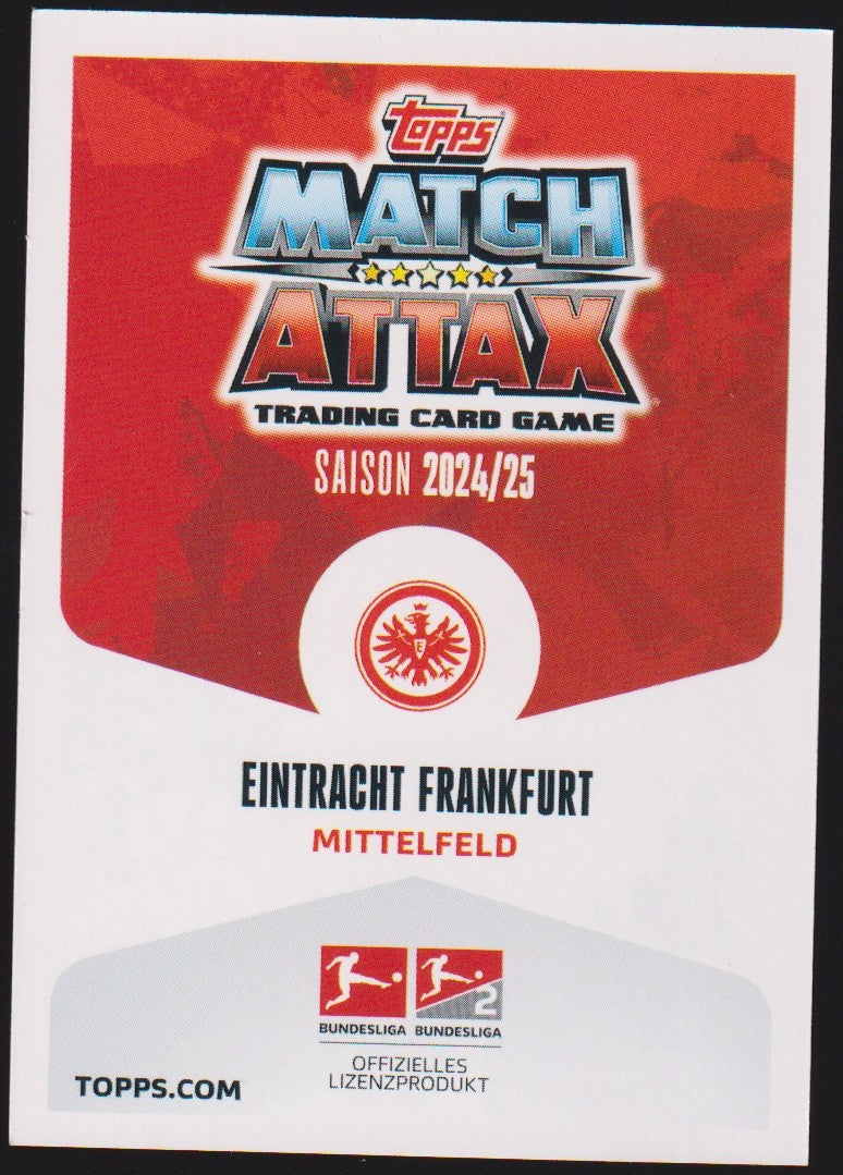 Topps 2024-25 Mario Götze Eintracht Frankfurt Saison 2024/25 Mittelfeld Parallel – Bild 2