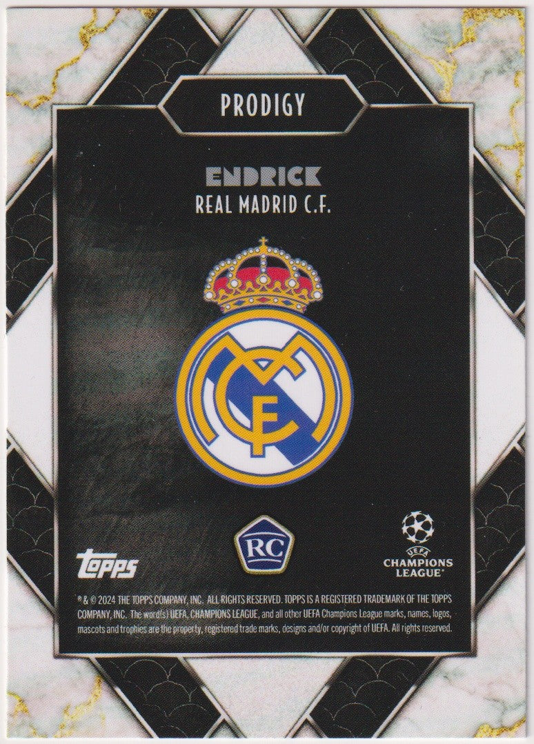 Topps Deco 2024-25 Endrick Rookie Real Madrid C.F. Prodigy Parallel Rare – Bild 2