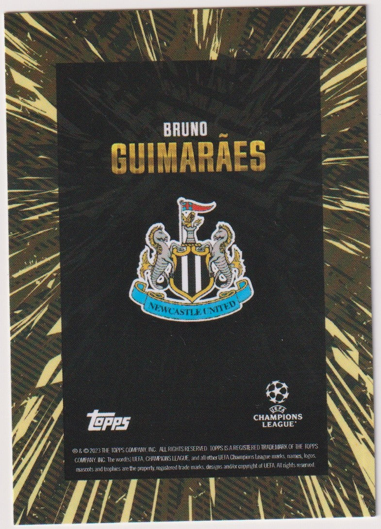 Topps UEFA Champions League 2022-23 Bruno Guimarães Newcastle United Parallel – Bild 2