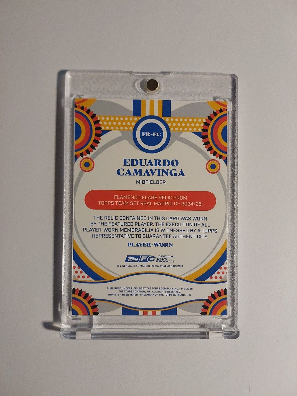 Topps Real Madrid Team Set 2024-25 Eduardo Camavinga Patch Relic Parallel Rare – Bild 2