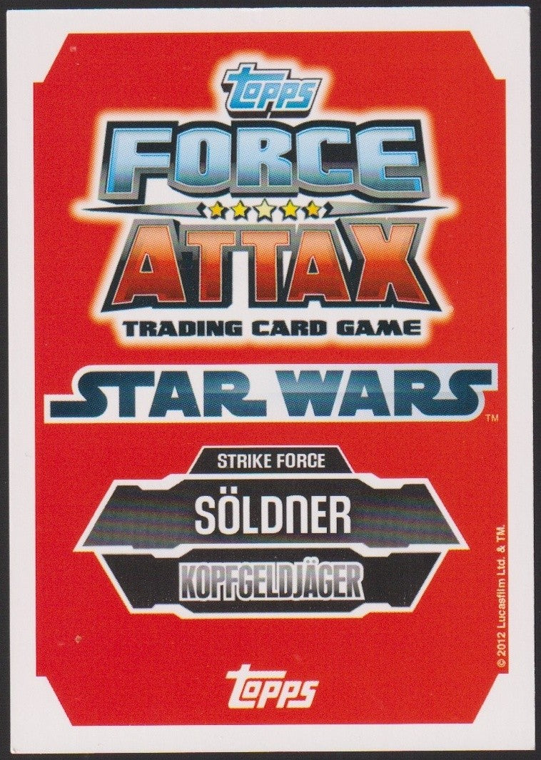Topps Star Wars 2012 Jakoli Söldner Kopfgeldjäger Full Art TCG Rare #190 – Bild 2
