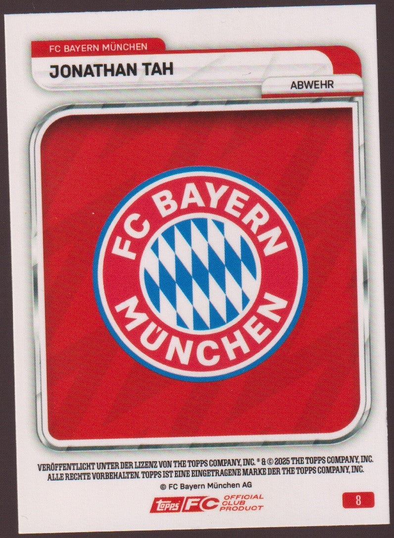 Topps 2024-25 Jonathan Tah FC Bayern München Parallel 19/99 Rare – Bild 2