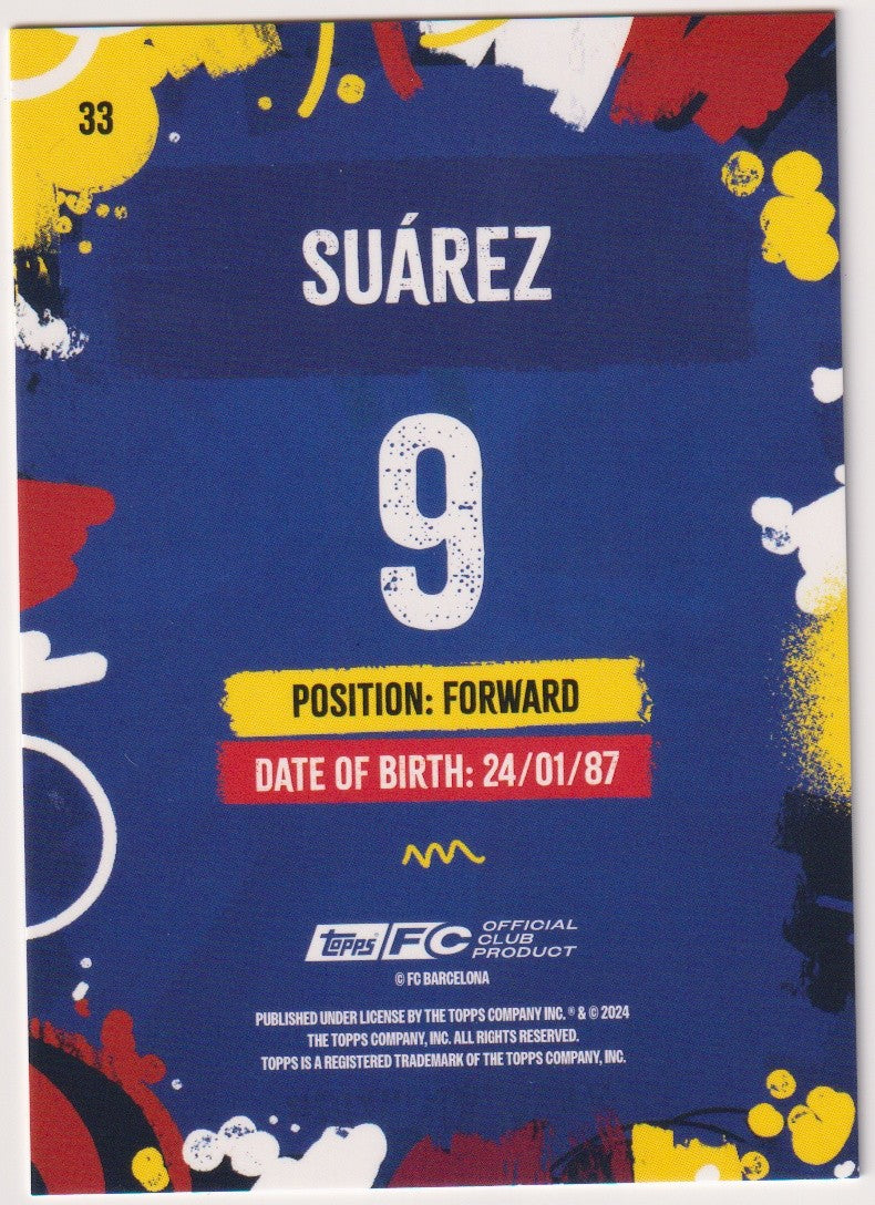 Topps Stadium Club Chrome 2024-25 Suárez FC Barcelona Parallel 136/250 Rare – Bild 2