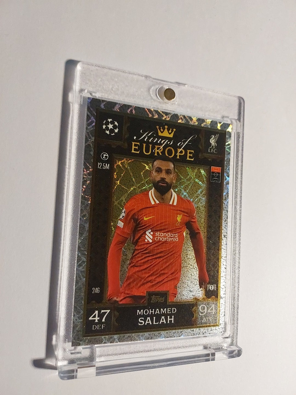 Topps Match Attax 2024-25 Mohamed Salah Liverpool Parallel Refractor Insert Rare – Bild 2