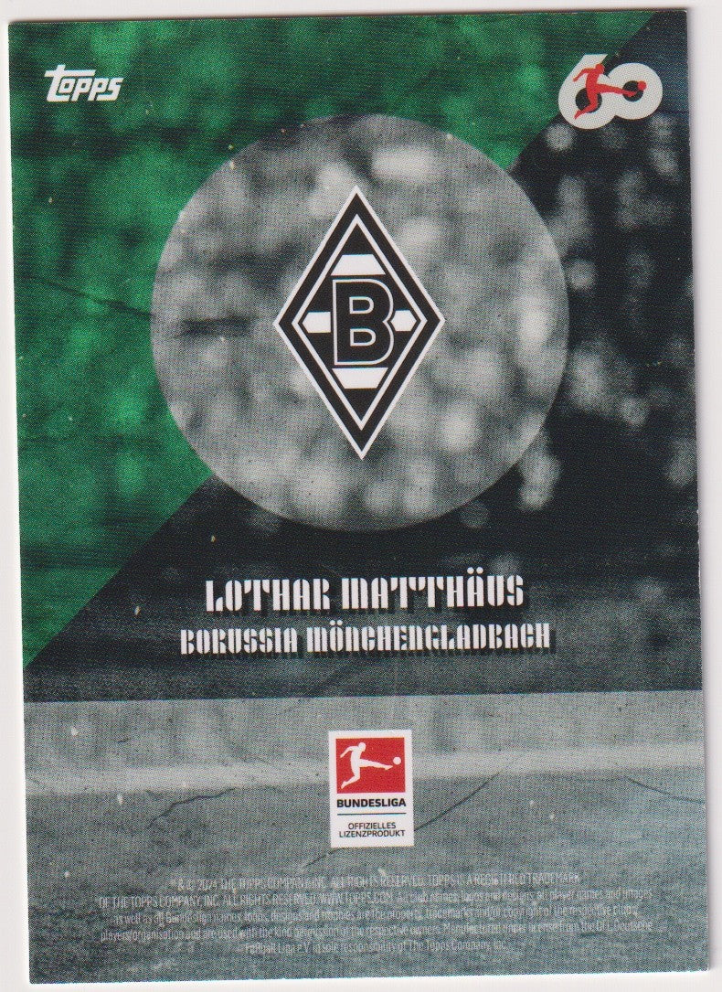 Topps Der Anfang Lothar Matthäus Borussia Mönchengladbach Bundesliga Parallel – Bild 2