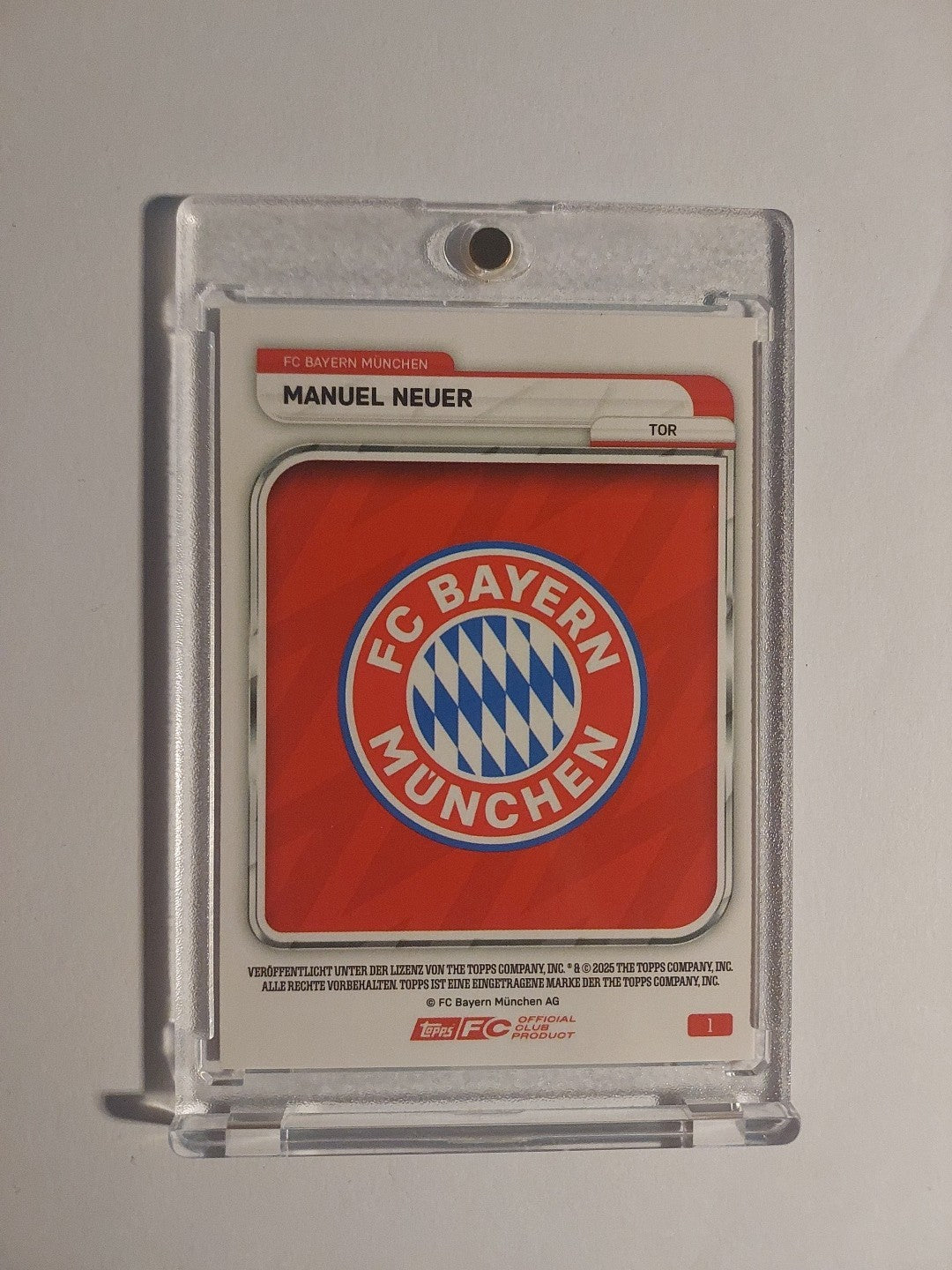 Topps Bayern Tin Collector 2025-26 Manuel Neuer Parallel 25/50 Ultra Rare Hit – Bild 2
