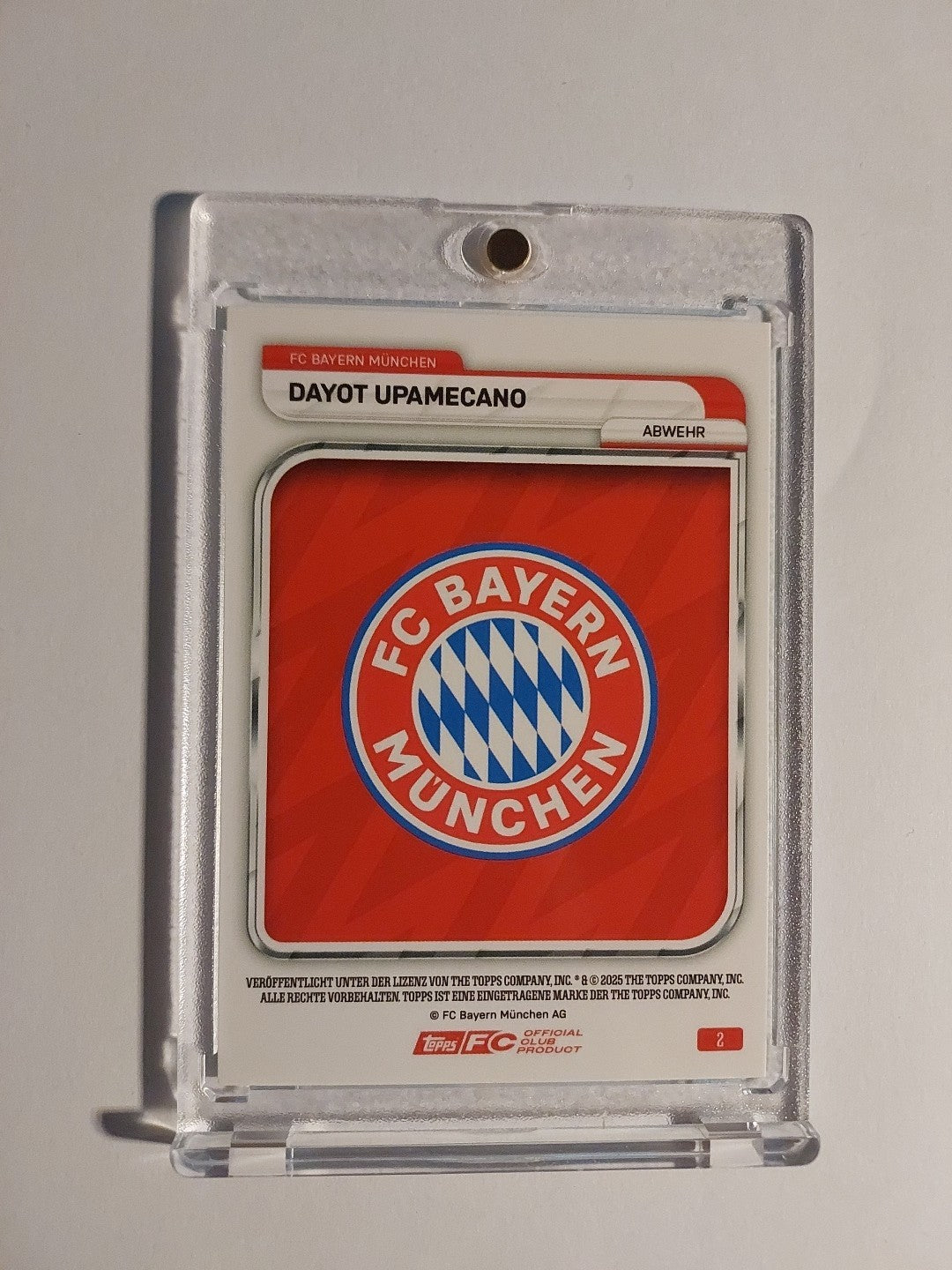 Topps Bayern Tin Collector 2025-26 Dayot Upamecano Parallel 178/199 Rare Hit – Bild 2