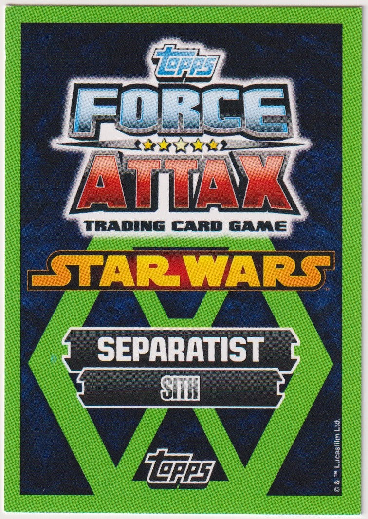 Topps Star Wars 2013 Darth Sidious Separatist Sith TCG Rare – Bild 2