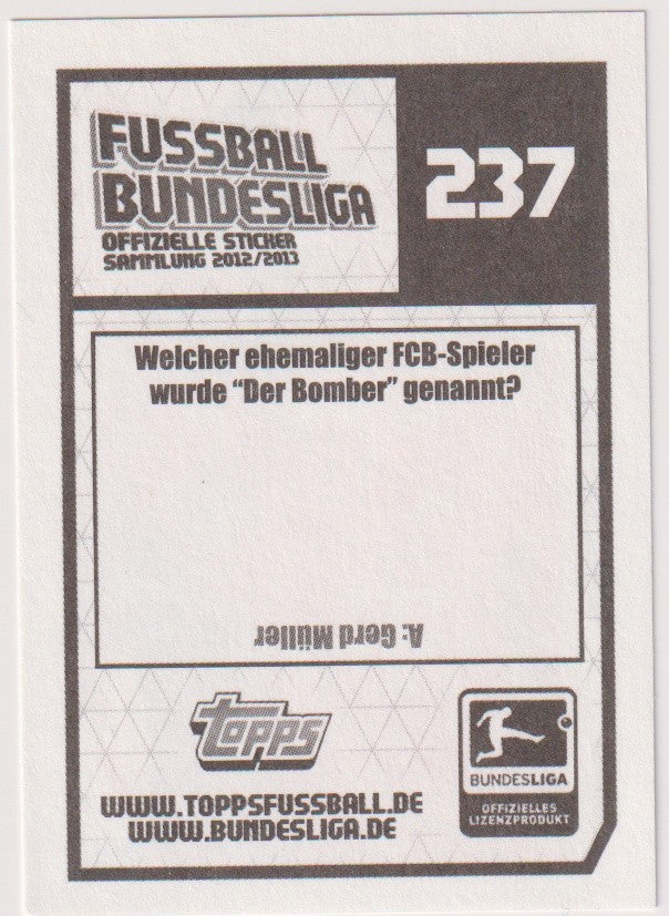 Topps Fußball Bundesliga 2012-13 Franck Ribéry FC Bayern München Offizielle – Bild 2