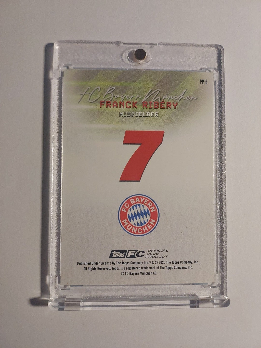 Topps Bayern Team Set 2025-26 Franck Ribery Parallel 16/99 Refractor Ultra Rare – Bild 2