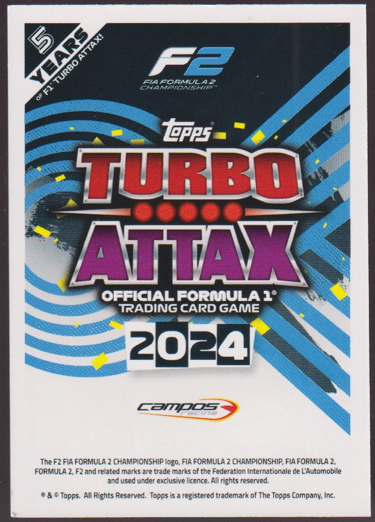 Topps Turbo Attax 2024 Isack Hadjar Red Bull Parallel Rare Nr. 273 – Bild 2