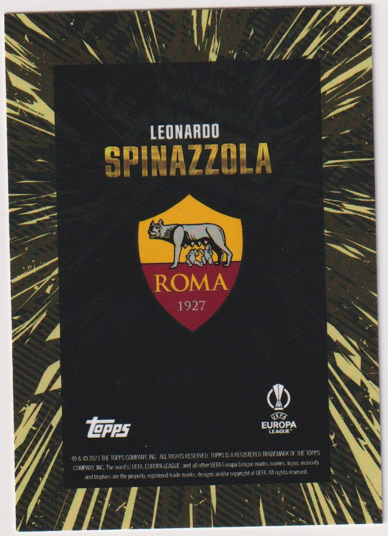 Topps X WHIP 2023-24 Leonardo Spinazzola AS Roma Parallel Rare – Bild 2