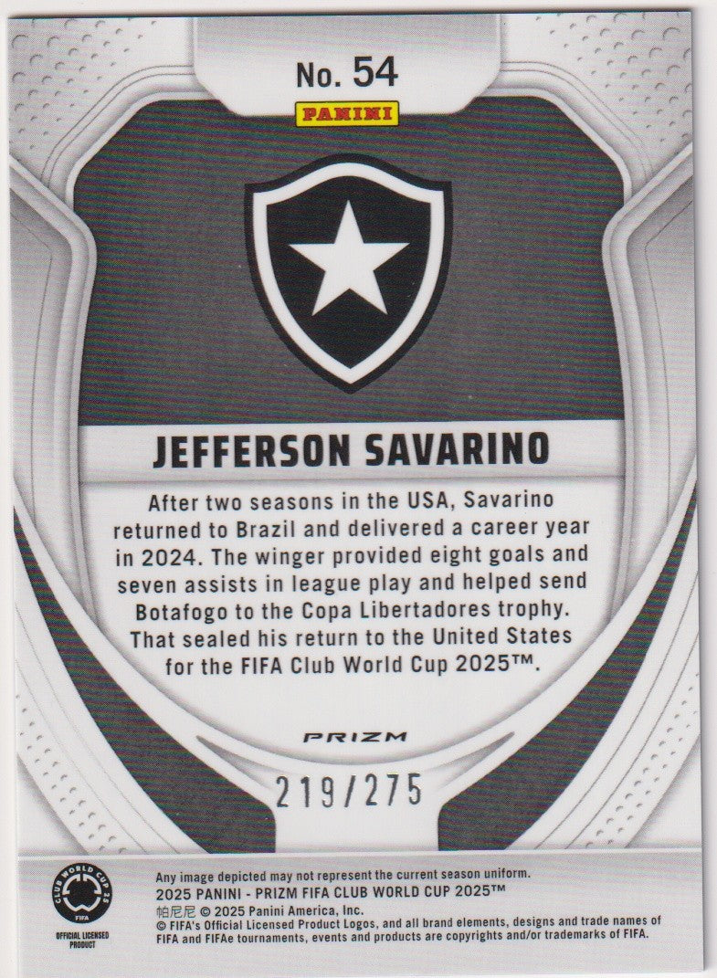 Panini Prizm 2024-25 Jefferson Savarino Botafogo FIFA Club World Cup 2025™ – Bild 2