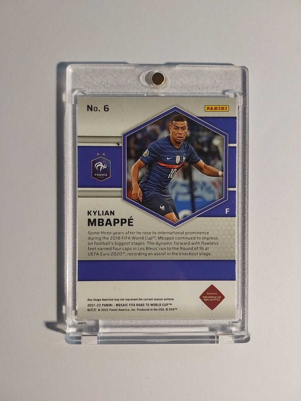 Panini Mosaic 2021-22 Kylian Mbappé Frankreich Parallel Insert Ultra Rare Hit – Bild 2