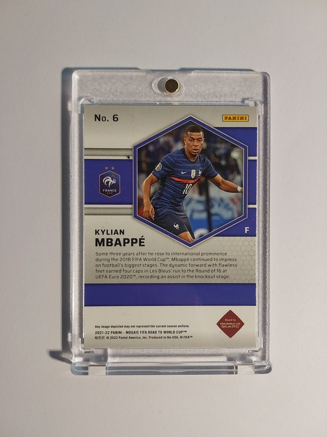 Panini Mosaic 2021-22 Kylian Mbappé Frankreich Parallel Insert Ultra Rare Hit – Bild 2