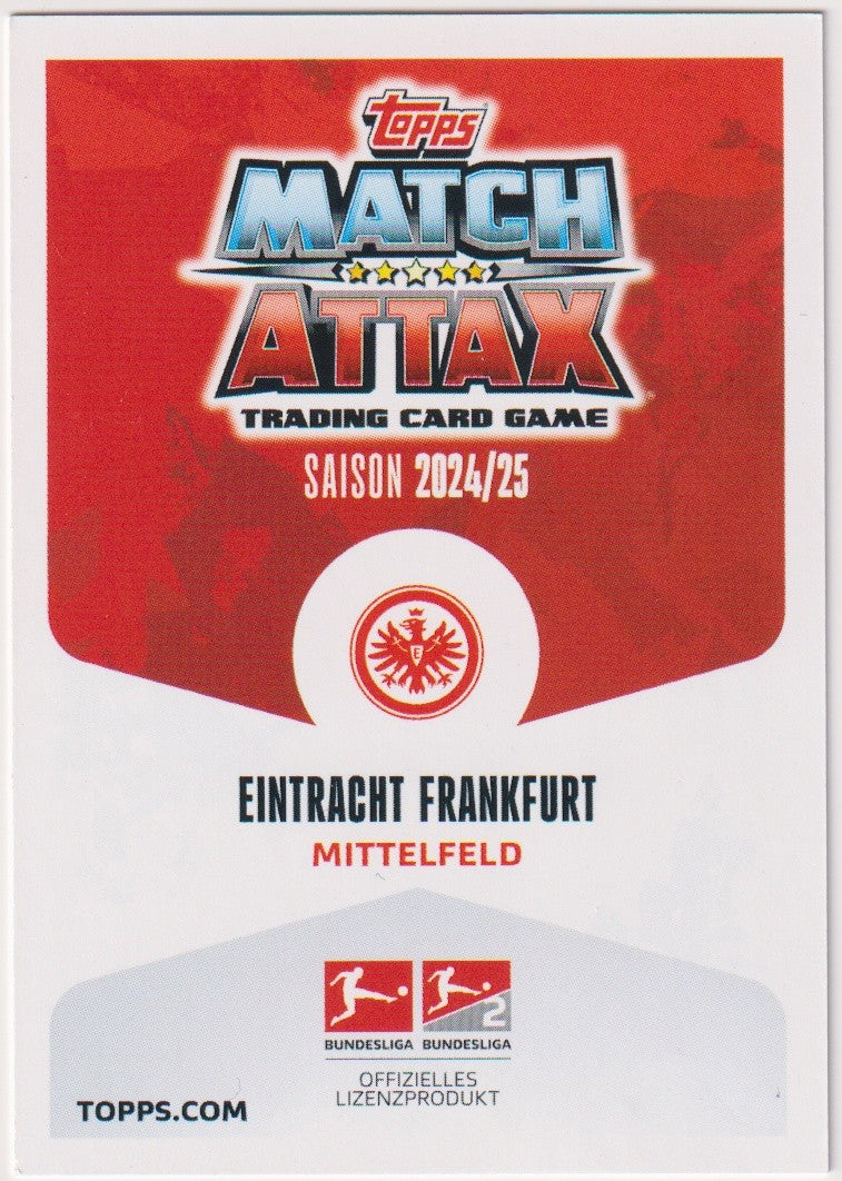 Topps Match Attax 2024-25 Mario Götze Eintracht Frankfurt Bundesliga Parallel – Bild 2