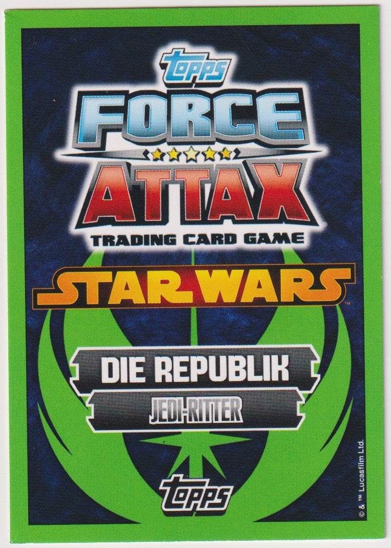 Topps Star Wars 2015 Mace Windu Republik Jedi Ritter TCG Rare #133 – Bild 2