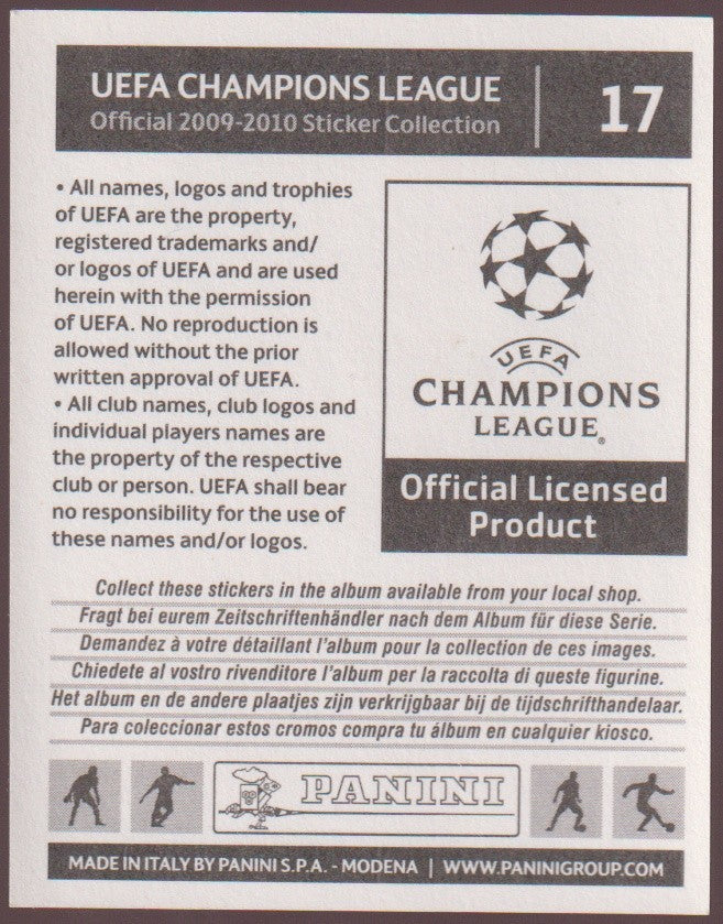 Panini UEFA Champions 2009-10 Arjen Robben FC Bayern München Parallel – Bild 2