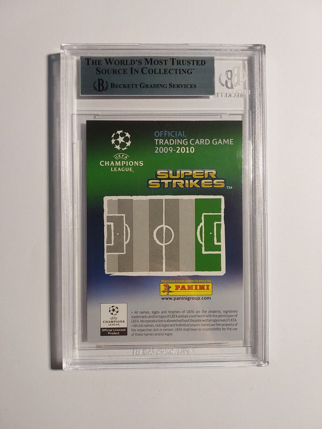Panini Champions League 2009-10 Wayne Rooney Manchester United BGS 9 PSA POP 1 – Bild 2