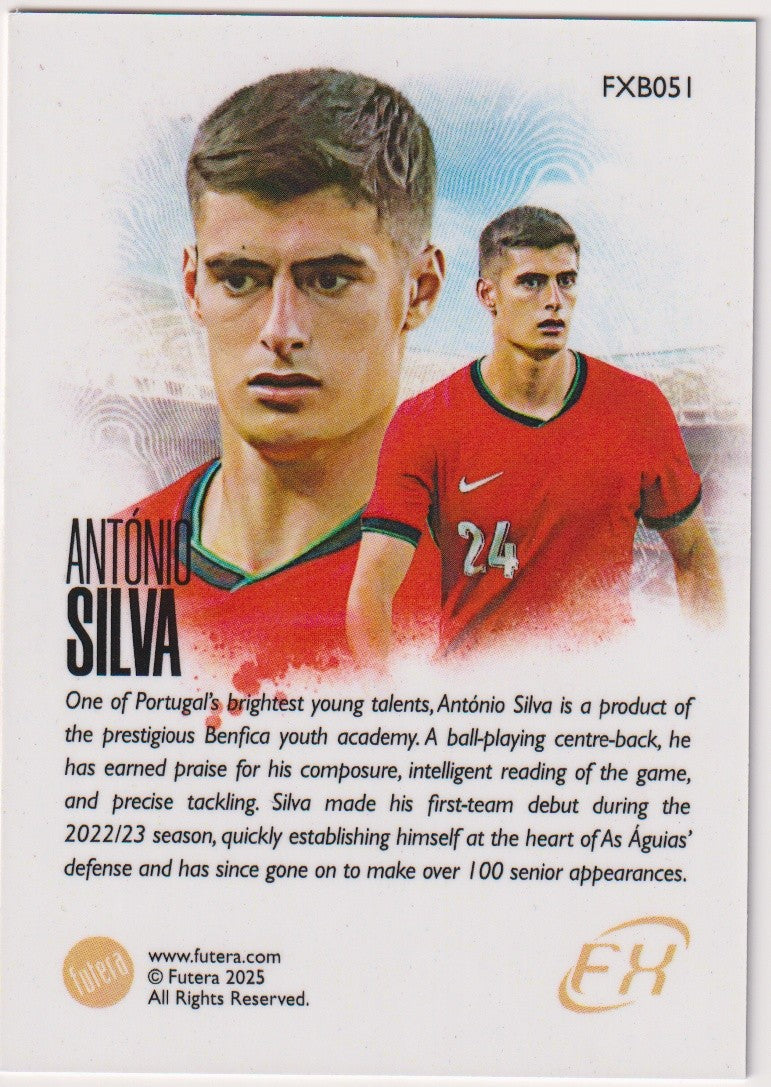 Futera Unique 2025 Antonio Silva Portugal White Parallel Rare – Bild 2