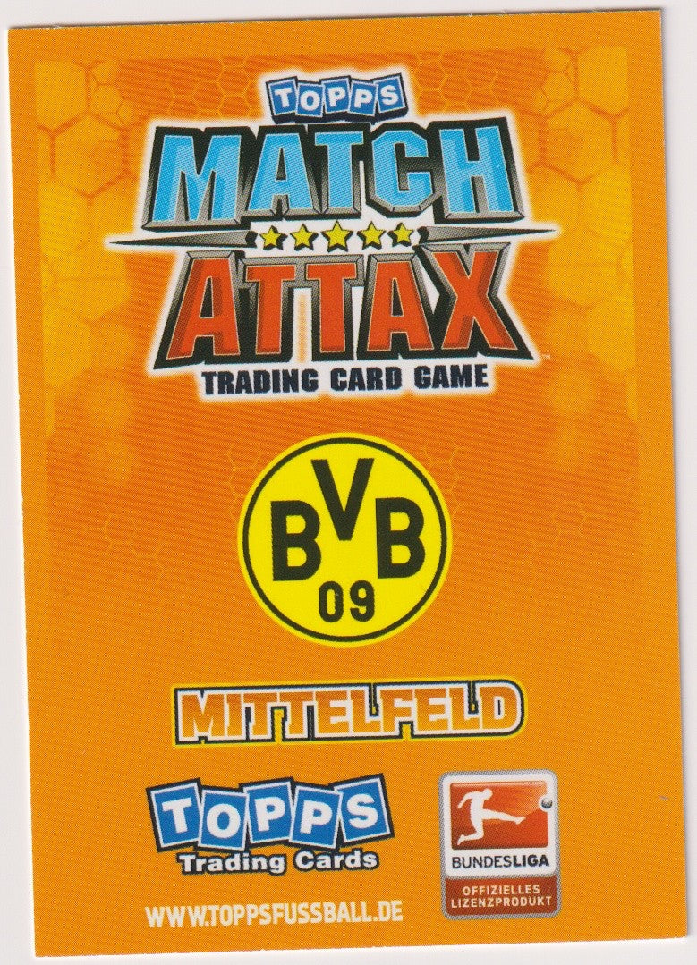 Topps Match Attax Mario Götze Borussia Dortmund Bundesliga Parallel Rare – Bild 2