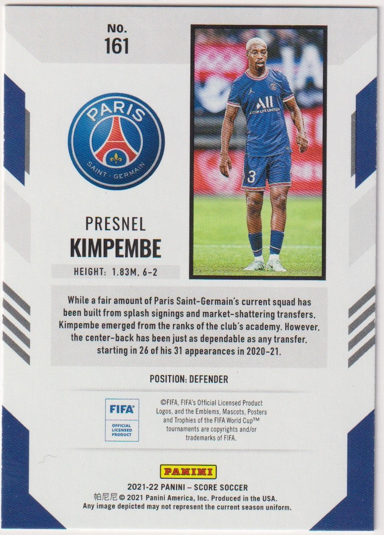 Panini 2021-22 - 2020-21 Presnel Kimpembe Rookie Paris Saint-Germain Parallel – Bild 2