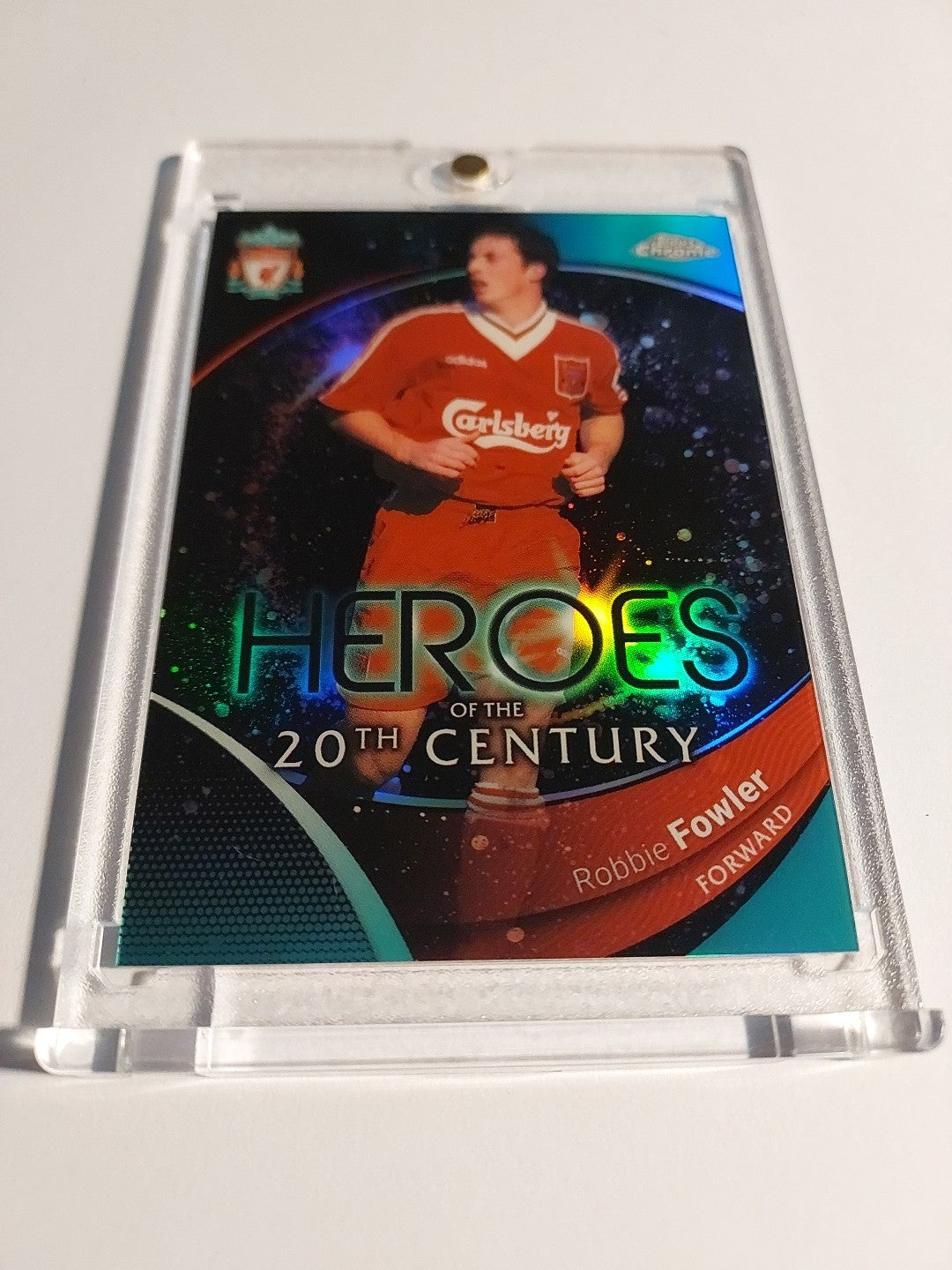Topps Liverpool Chrome 2023-24 Robbie Fowler Heros Legend Parallel 23/99 Rare – Bild 2