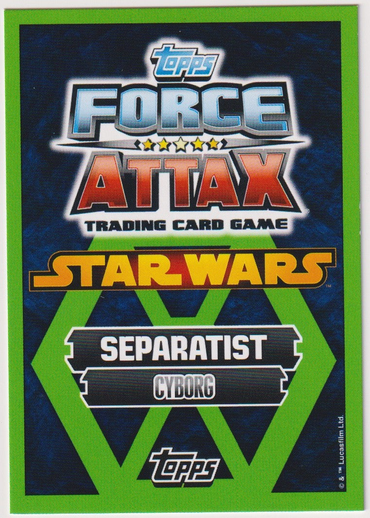 Topps Star Wars 2015 General Grievous Separatisten TCG Rare – Bild 2