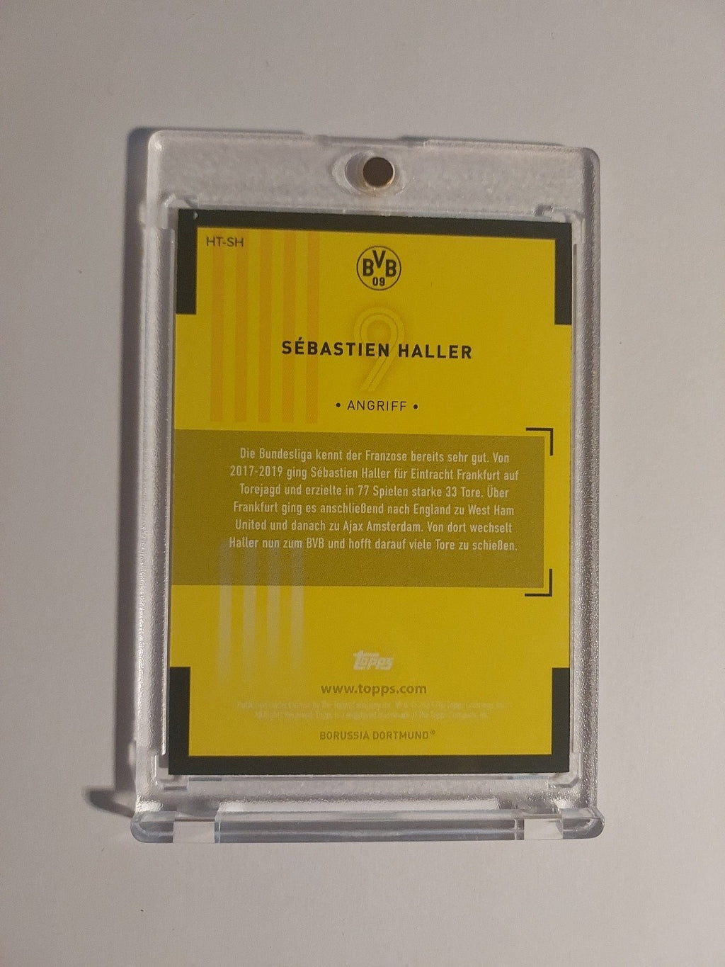 Topps Borussia Dortmund Team Set 22-23 Sebastian Haller Numbered 29/50 Parallel – Bild 2