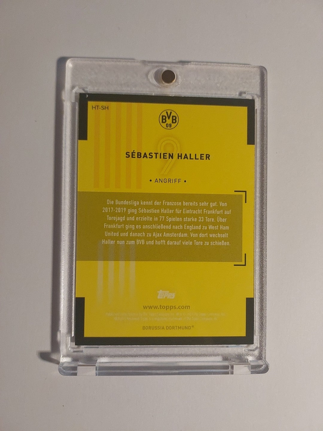 Topps Borussia Dortmund Team Set 22-23 Sebastian Haller Numbered 29/50 Parallel – Bild 2