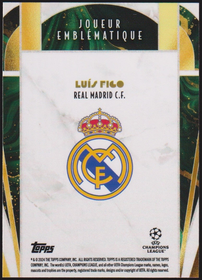 Topps Champions League 2023-24 Luis Figo Real Madrid C.F. Parallel Rare – Bild 2