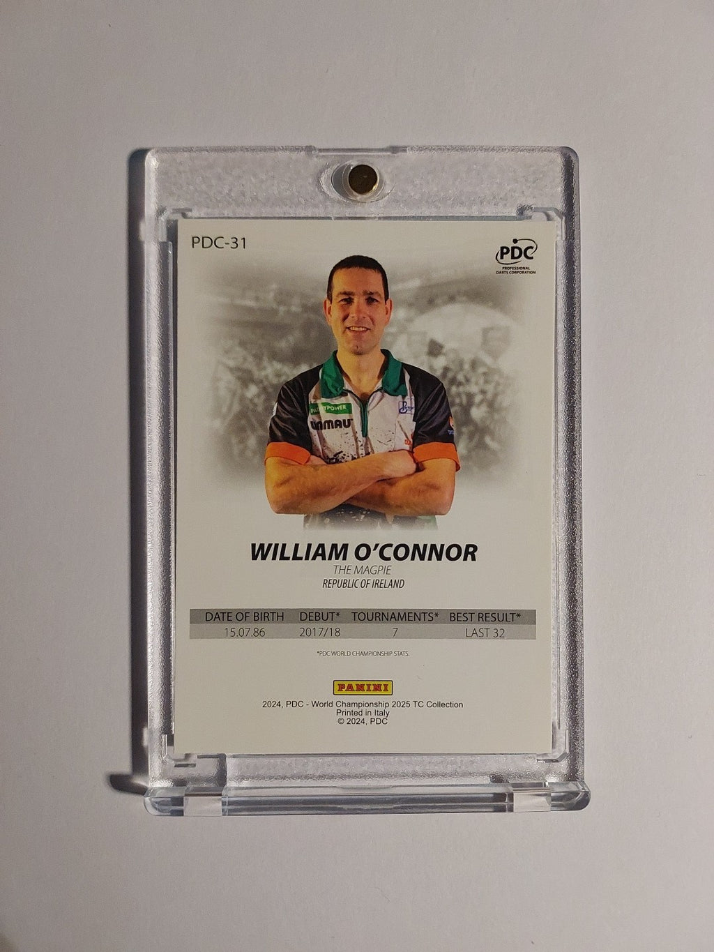 Panini DPC World Championship 2025 First Edition William O'Connor Parallel Rare – Bild 2