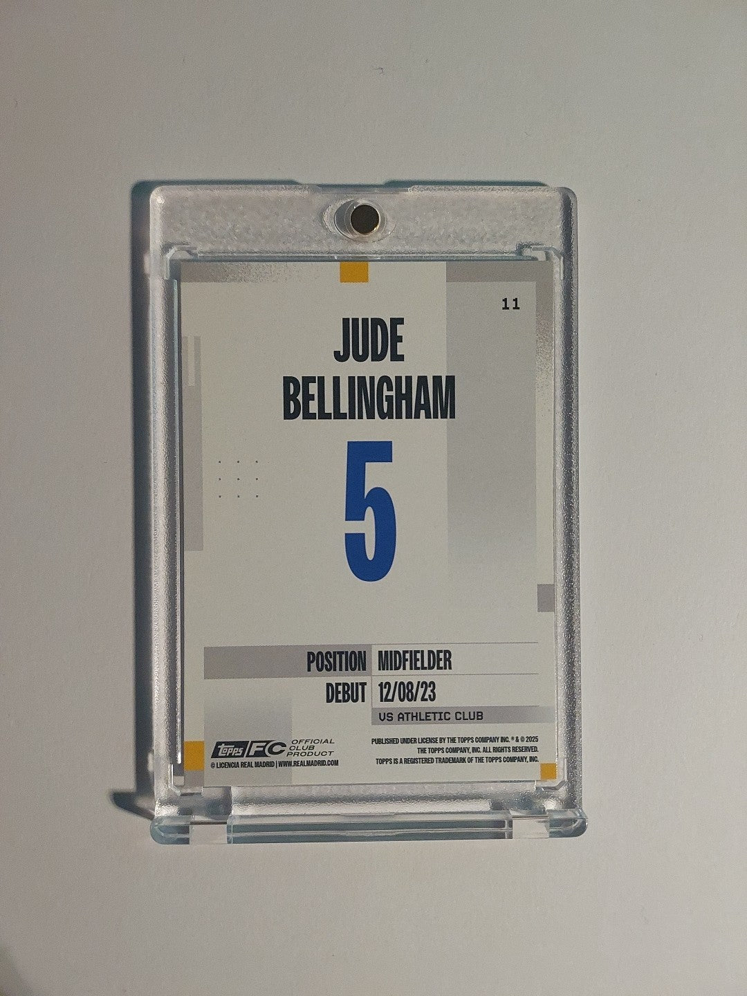 Topps Real Madrid Team Set 2024-25 Jude Bellingham Parallel Ultra Rare Base Hit – Bild 2