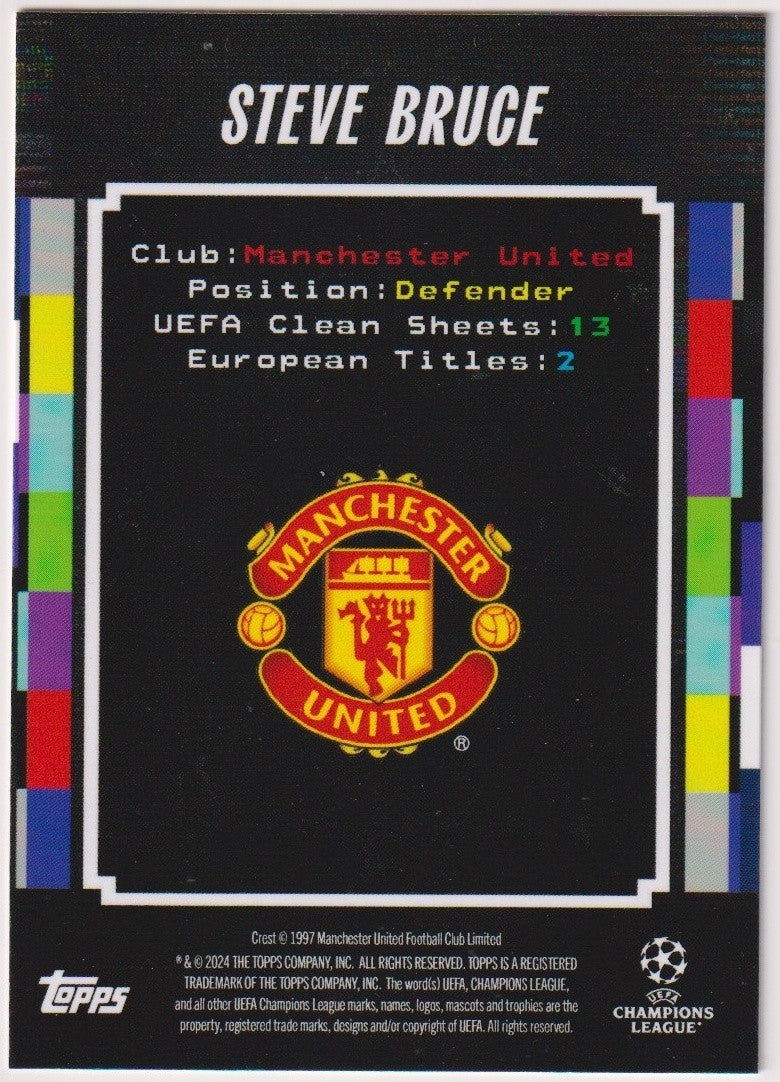 Topps Decades 2023-24 Steve Bruce Manchester United Parallel Rare – Bild 2