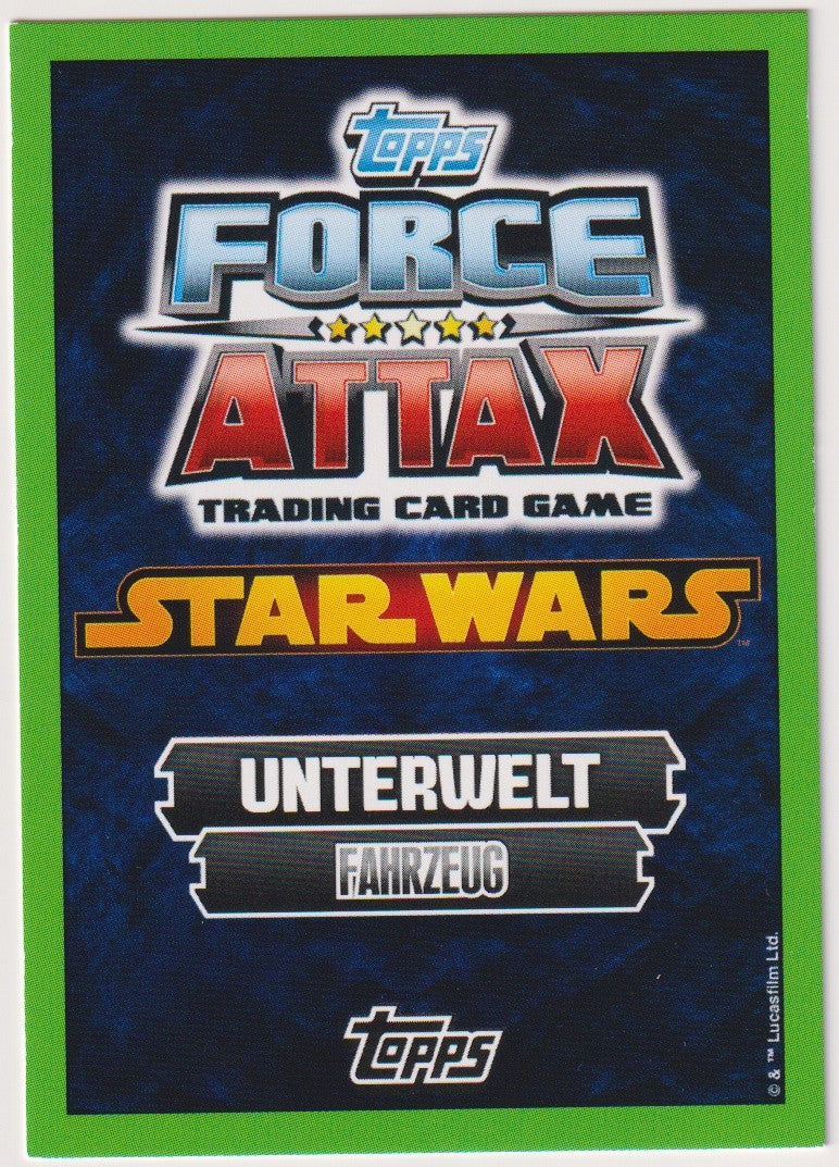 Topps Star Wars 2015 Slave I Unterwelt Fahrzeug TCG Rare – Bild 2