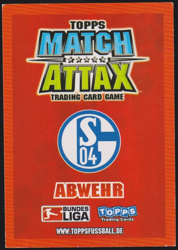 Topps Match Attax Benedikt Höwedes Schalke 04 Bundesliga Parallel Rare Nr. 54 – Bild 2
