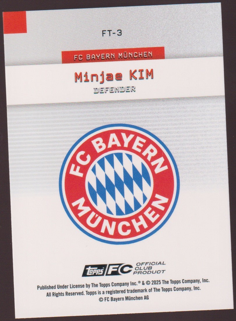 Topps 2024-25 Minjae Kim FC Bayern München Parallel 62/99 Refractor Rare – Bild 2