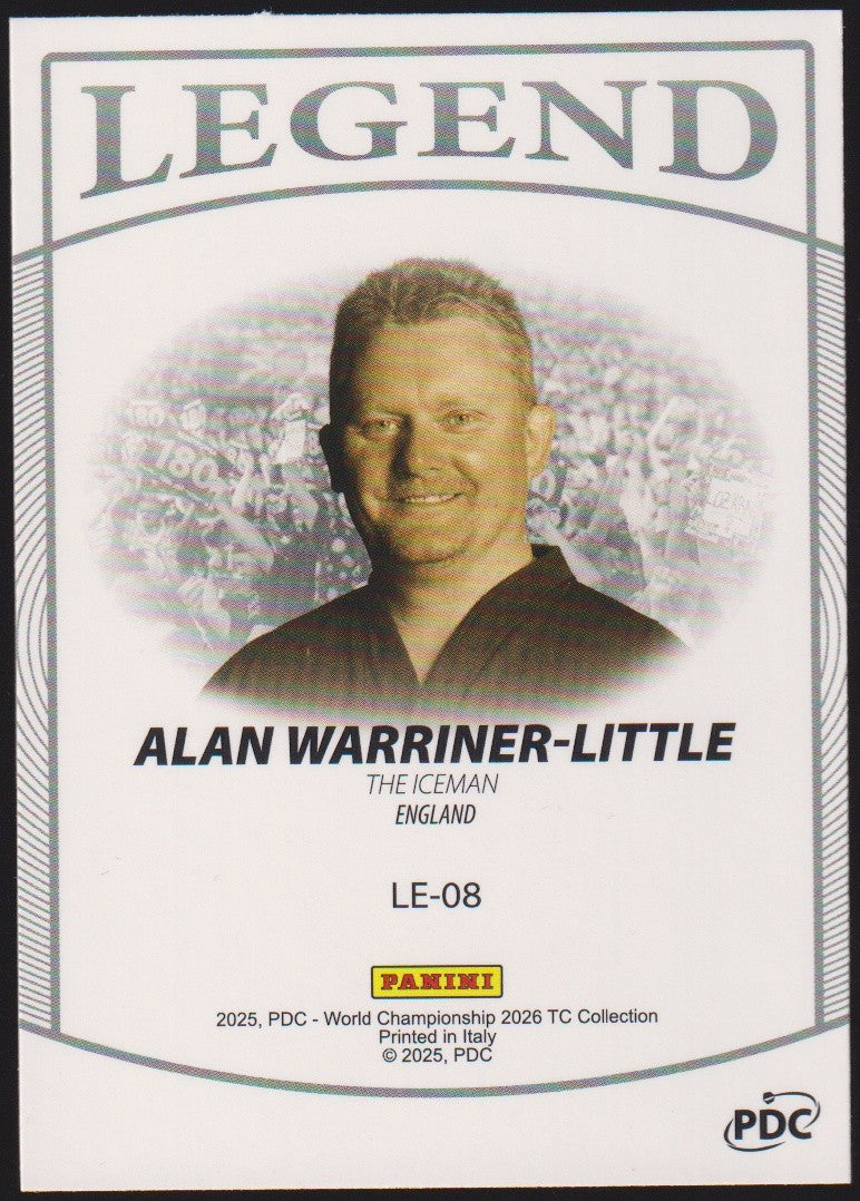 Panini PDC World Championship 2026 Alan Warriner-Little Refractor Parallel – Bild 2