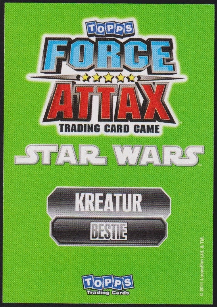 Topps Star Wars 2011 Kwazel Maw Kreatur / Monster TCG Rare #158 – Bild 2